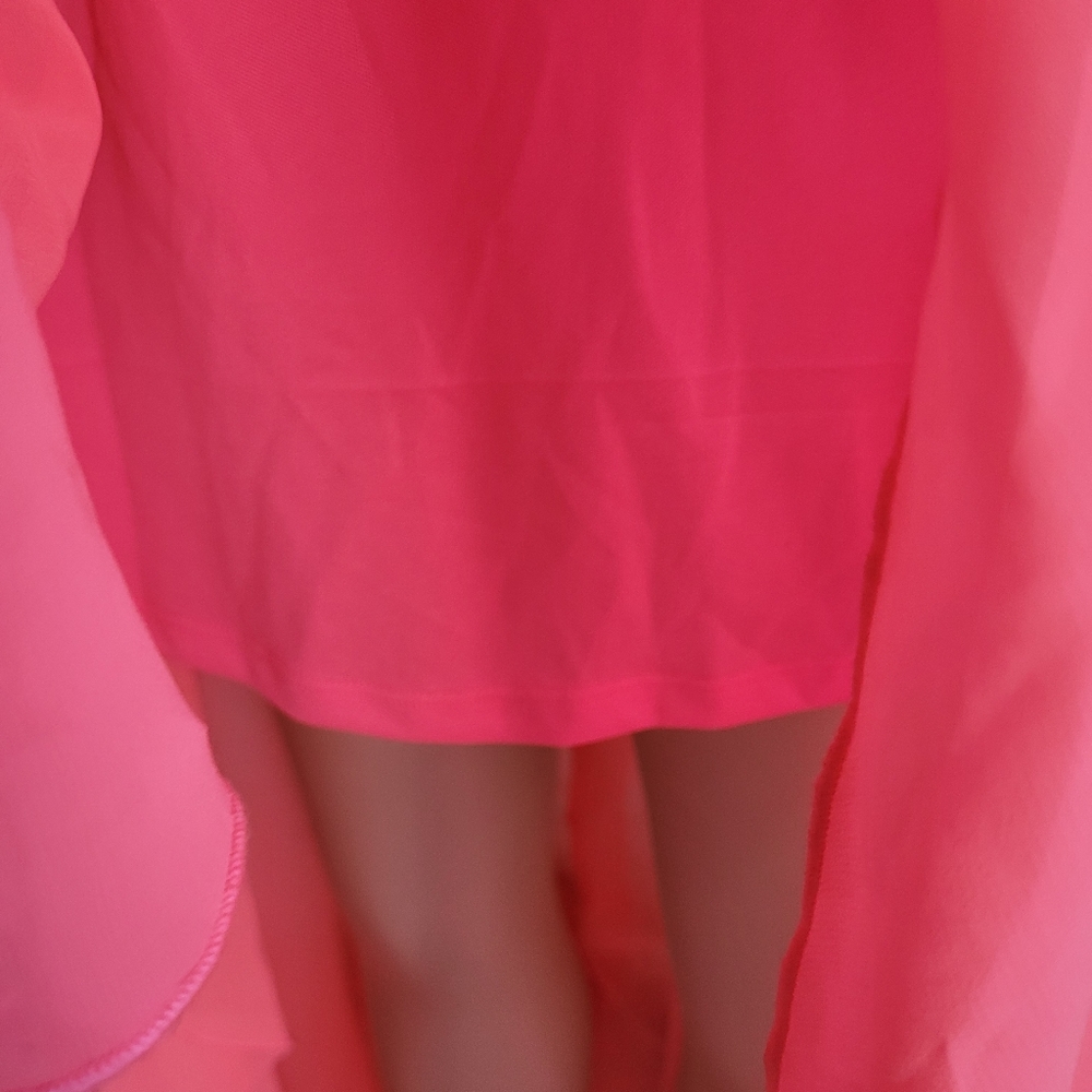 CITY TRIANGLES HI LOW LIGHT PINK CORAL DRESS SIZE 5 - Picture 4 of 4